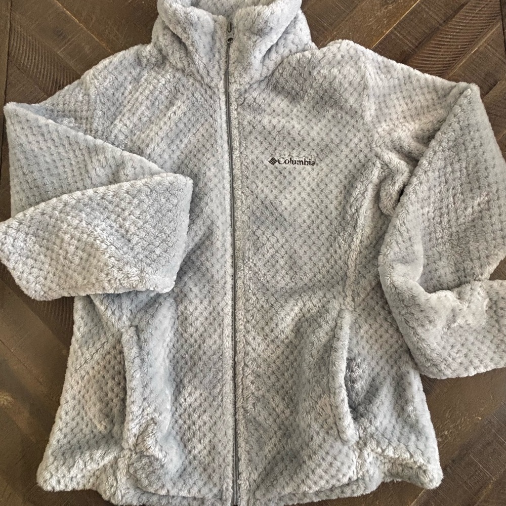 Columbia Gray Fleece Jacket S - Picture 3 of 5